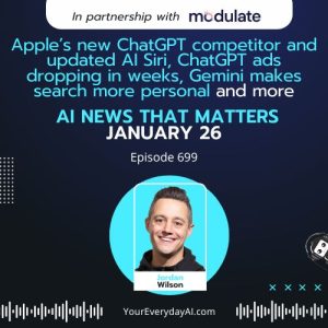 Ep 699: Apple’s new ChatGPT competitor and updated AI Siri, ChatGPT ads dropping in weeks, Gemini makes search more personal and more
